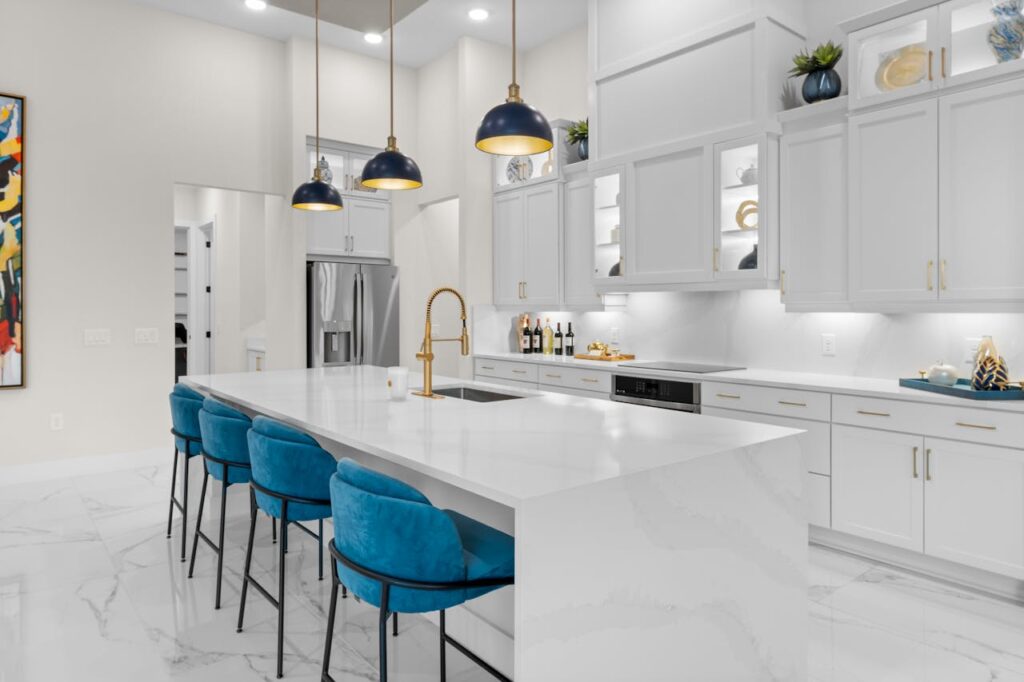 Kitchen remodel in Dallas by ALC Construction Pros. Painting Kitchen cabinets by ALC Construction Pros