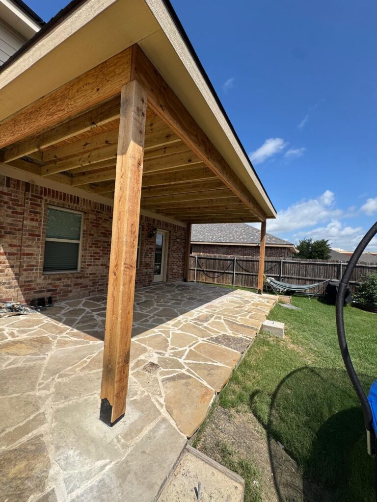 24×12 Patio Rebuild in Plano, Texas before