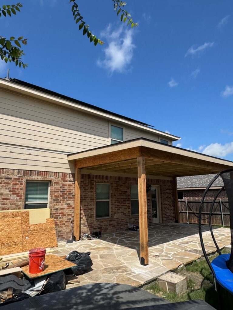 24×12 Patio Rebuild in Plano, Texas before