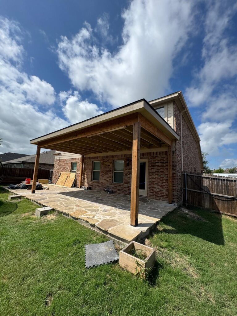 24×12 Patio Rebuild in Plano, Texas before