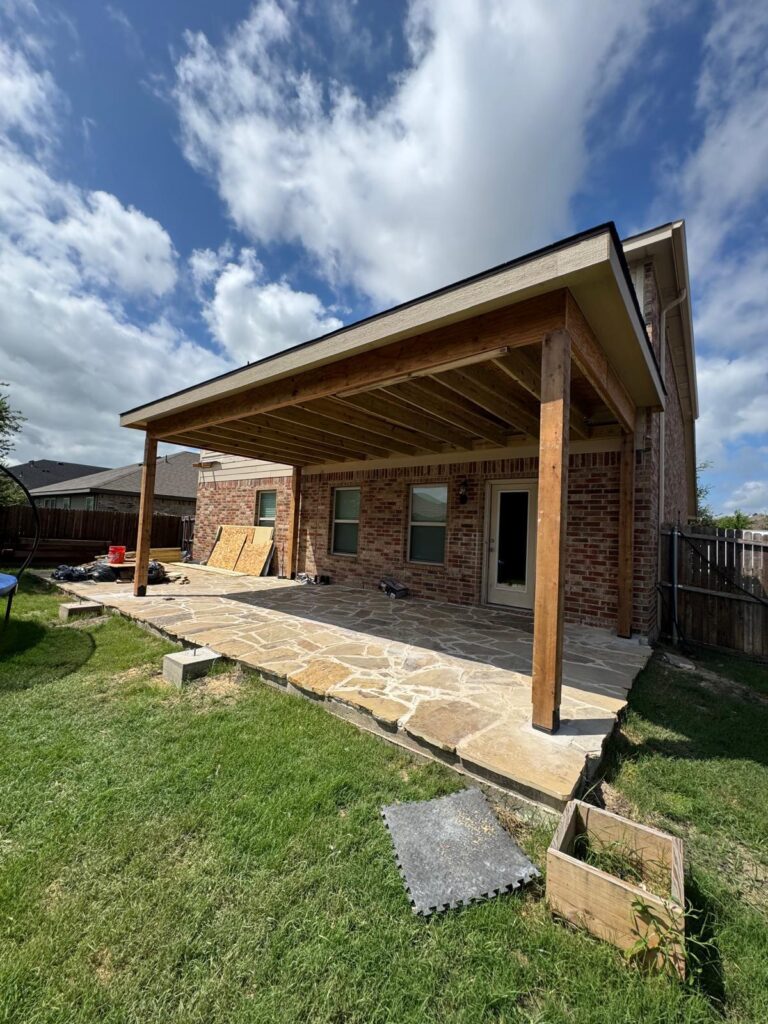 24×12 Patio Rebuild in Plano, Texas before
