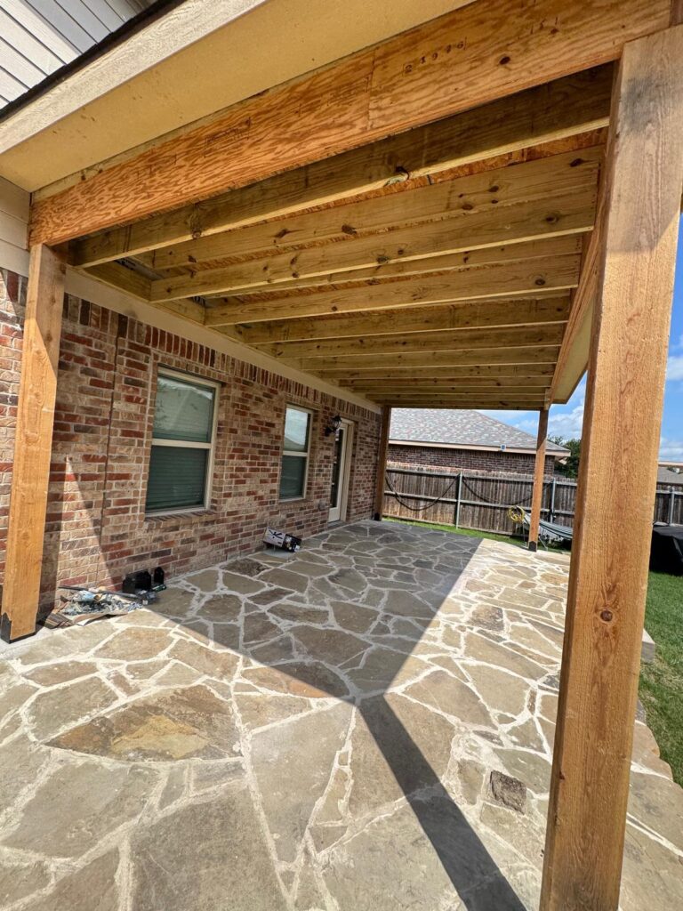 24×12 Patio Rebuild in Plano, Texas before