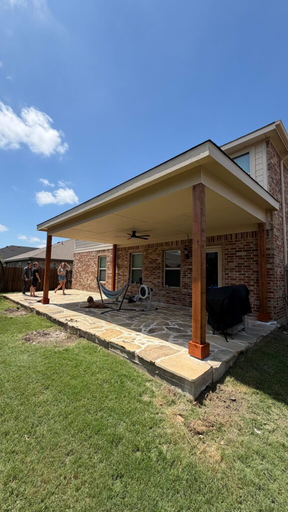 24×12 Patio Rebuild in Plano, Texas before